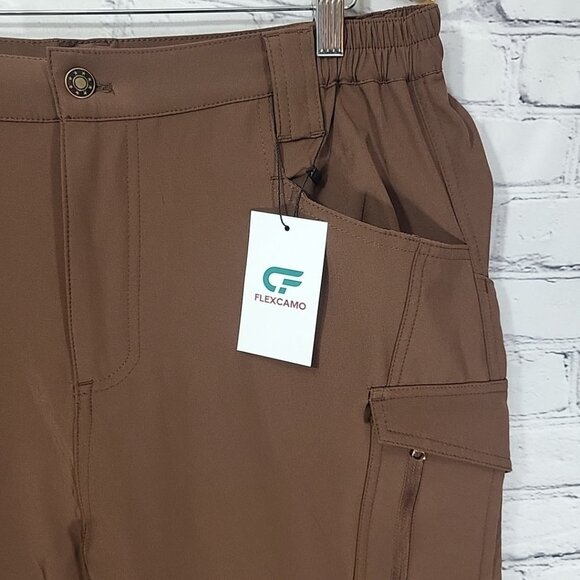 NWT Texwix Flexcamo Tactical Cargo Pants Waterproof Brown Mens Sz XL 34 New - Picture 4 of 13